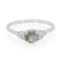 Romanian Spectrolite Silver Ring