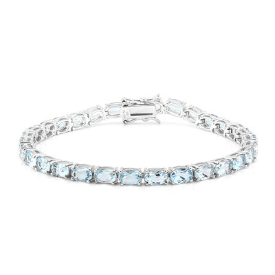 Sky Blue Topaz Silver Bracelet
