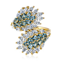 9K Santa Maria Aquamarine Gold Ring (de Melo)