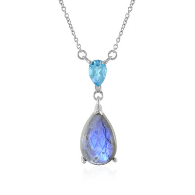 Labradorite Silver Necklace