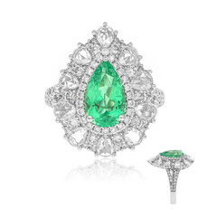 18K Colombian Emerald Gold Ring (CIRARI)