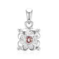 Padparadscha Sapphire Silver Pendant