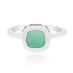Emerald Silver Ring