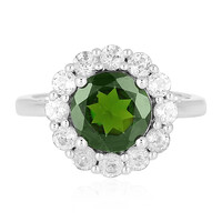 Russian Diopside Silver Ring