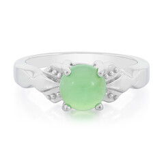 Imperial Chrysoprase Silver Ring