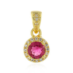 Pink Tourmaline Silver Pendant