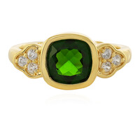 Russian Diopside Silver Ring