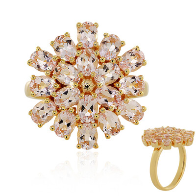 Morganite Silver Ring