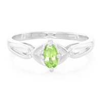 Merelani Mint Garnet Silver Ring