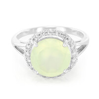 Prehnite Silver Ring