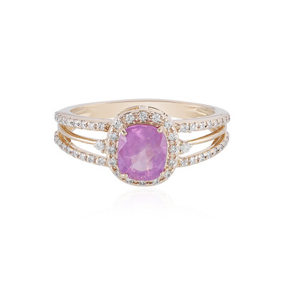 14K Unheated Luc Yen Sapphire Gold Ring (AMAYANI)