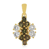White Topaz Silver Pendant