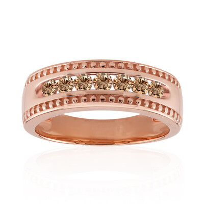 9K SI1 Argyle Rose De France Diamond Gold Ring (Annette)