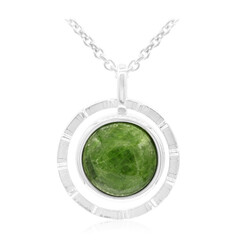 Russian Diopside Silver Necklace