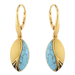 Turquoise Silver Earrings