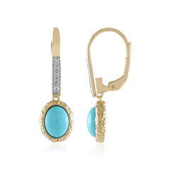 Sleeping Beauty Turquoise Silver Earrings (Faszination Türkis)