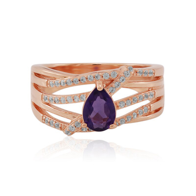 Zambian Amethyst Silver Ring