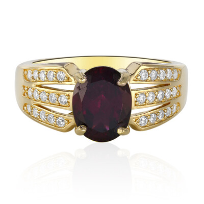 Rhodolite Silver Ring