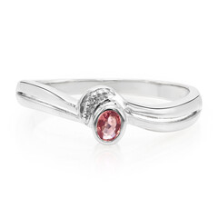Padparadscha Sapphire Silver Ring