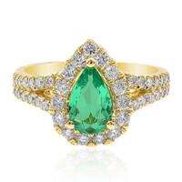 18K Colombian Emerald Gold Ring (CIRARI)