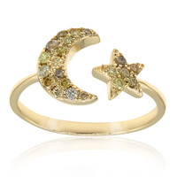 14K SI2 Fancy Diamond Gold Ring (CIRARI)