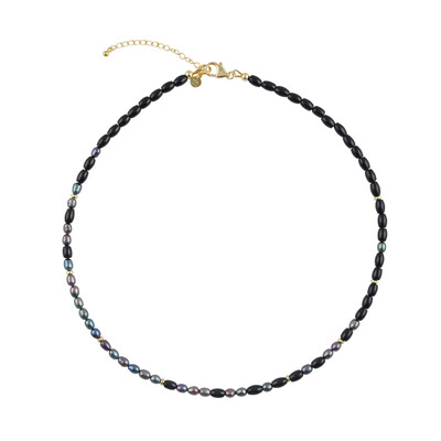 Black Tourmaline Silver Necklace