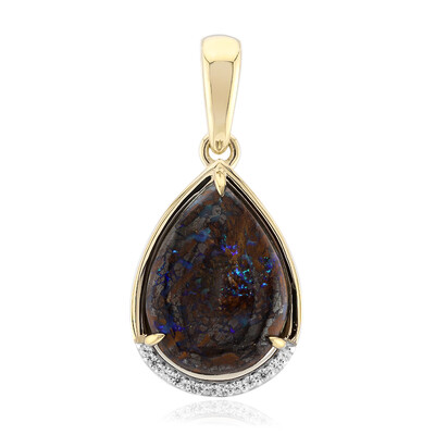 9K Boulder Opal Gold Pendant