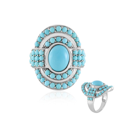 Sleeping Beauty Turquoise Silver Ring