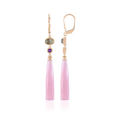 Lavender Chalcedony Silver Earrings (KM by Juwelo)