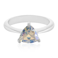 Rainbow Topaz Silver Ring