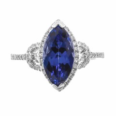18K AAA Tanzanite Gold Ring (CIRARI)