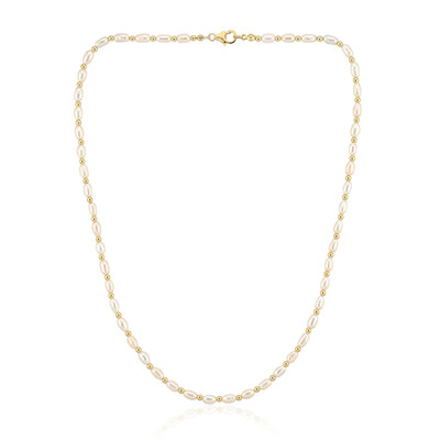 White Freshwater Pearl Silver Necklace