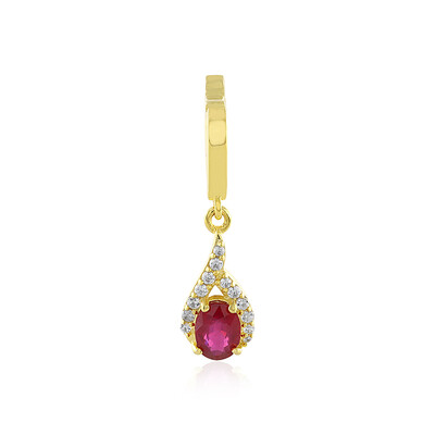 Bemainty Ruby Silver Pendant