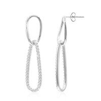 Zircon Silver Earrings