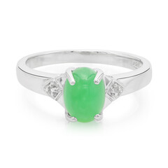 Imperial Chrysoprase Silver Ring