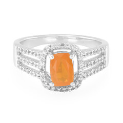 Buriti Fire Opal Silver Ring