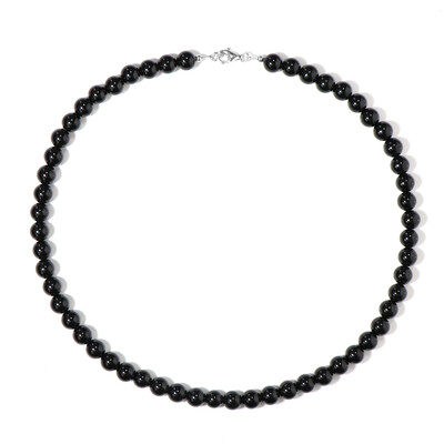 Black Onyx Silver Necklace