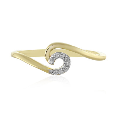 9K Flawless (F) Diamond Gold Ring (LUCENT DIAMONDS)