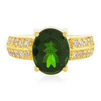 Russian Diopside Silver Ring
