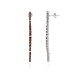 Mozambique Garnet Silver Earrings