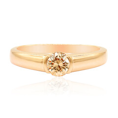 14K SI1 Argyle Rose De France Diamond Gold Ring
