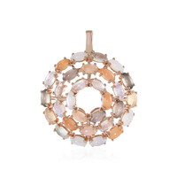 Green Moonstone Silver Pendant (KM by Juwelo)