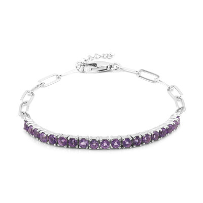 Amethyst Silver Bracelet