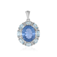 Colour Change Fluorite Silver Pendant