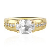 White Topaz Silver Ring