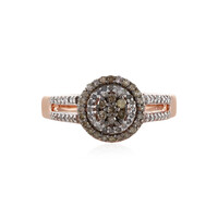 I3 Brown Diamond Silver Ring
