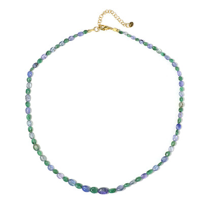 Unheated Tanzanite Silver Necklace