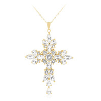 White Topaz Silver Necklace