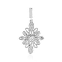 White Sapphire Silver Pendant