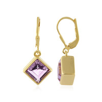 Rose de France Amethyst Silver Earrings